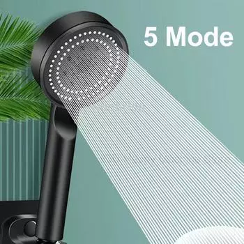 5 Modes Shower Head High Pressure Shower Head Water Saving Adjustable High Pressure Shower Head Bathroom Accessories
