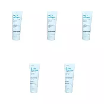 5 Monster Factory Dry Fit Shampoo Waterless Shampoo No-Wash Travel Patient Camping Basic, 100ml
