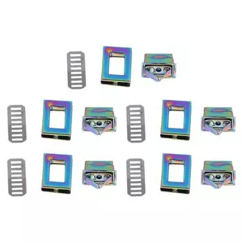 5 наборов поворотных замков красочные прямоугольные прочные изысканные застежки для сумок своими руками сумки через плечо кошельки