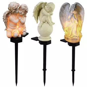 5 # наружный верблюжий светильник для садового столба, светодиодный светильник на солнечной энергии из смолы, ангельская лампа, мемориальный Gi A