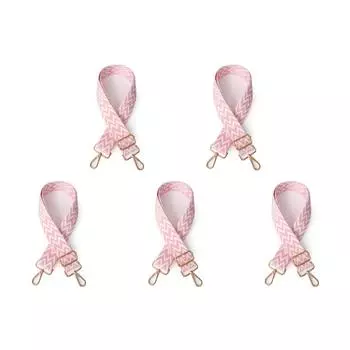 5# нейлоновый ремень через плечо мягкий женский широкий ремень для сумки-цепочки (Розовый+Белый