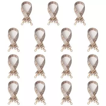 5# нейлоновый ремень через плечо мягкий женский широкий ремень для сумки-цепочки (Коричневый+Белый