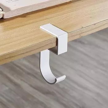 5-образный крючок для края стола, подвешивание сумки на боковую часть стола для студентов, съемные держатели для офисных сумок, крючки для стола, органайзер для офисного стола белый