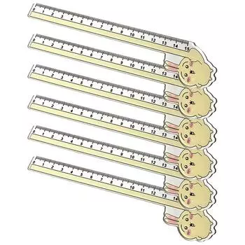 5-Pack Cartoon Usagi Small Eight Ruler Funny Anime Peripheral Student Stationery High Value Ruler