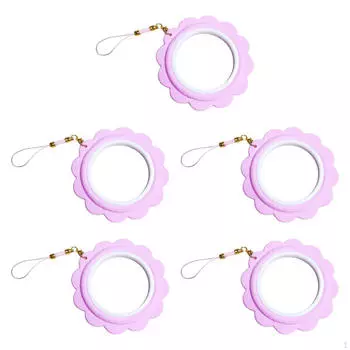 5 Pack Small Cross Stitch Hoops for DIY Craft Projects светло-фиолетовый