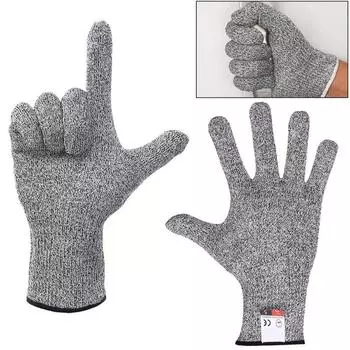 5 Pair Anti-Scratch HPPE Level 5 Safety Anti Cut Gloves Glass Cutting Safety Protection Gloves XXS