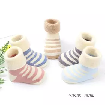 5 pairs baby cotton warm socks autumn winter terry for newborn toddler boys girls sock infant gifts cheap stuff newborn