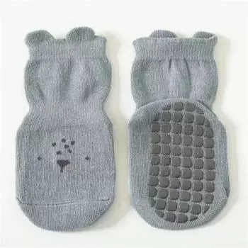 5 Pairs Baby Toddler Non Slip Socks, Cute Baby Socks with Grips Crew Socks 1 to 3 year