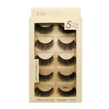 5 Pairs Eyelashes Makeup Mink Strip Lashes Dramatic Eyelashes Faux Cils Natural False Eyelashes Extension 3d Mink Eyelashes C чёрный