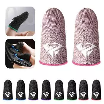 5 пар нарукавников для мобильных игр, защита для пальцев, сверхвысокая чувствительность, защита от царапин, дышащие кончики пальцев, накладки на большой палец