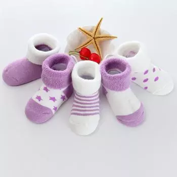5 Pairs/lot 0 to 24M Newborn Baby s Terry Socks New Arrival Winter Warm Socks For Infants Girls Boys Thick Sock For Toddler 0 to 6M