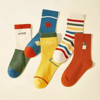 5 Pairs/Lot Cartoon Baby Socks Cute Animal Cotton Newborn Children s Socks Girl Kids Boy Soft Knit Toddler Socks 6 to 12M