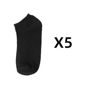 5 Pairs of Breathable Cotton Ankle Low Cut Socks In White, Black, and Gray for Casual and Sport Use 5pairs