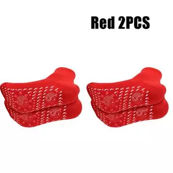 5 Pairs of Winter Self-Heating Tourmaline Socks Winter Warm Heating Health Socks Slimming Healthy Socks Magnetic Therapy Socks One Size