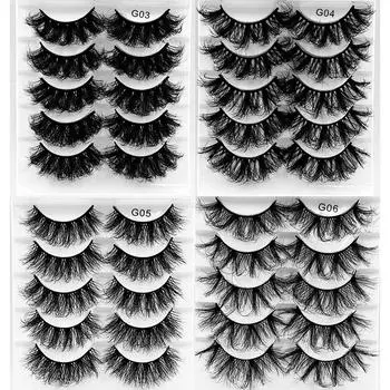 5 Pairs/set Instant Wool Eyelash Extensions 8D Curly Cluster Curling Fake Lashes Hair Eyelashes style 6