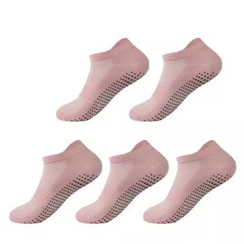 5 Pairs Women s Yoga Socks Breathable Cotton Short Sport Non-slip Floor Pilates Dance Gym Athletic Low Cut Socks For Women EUR 35-39