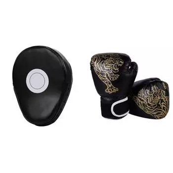 5-пальцевая ручная целевая дышащая кикбоксинговая лапа для мужчин и женщин тренажерный зал (черный) КДЕ