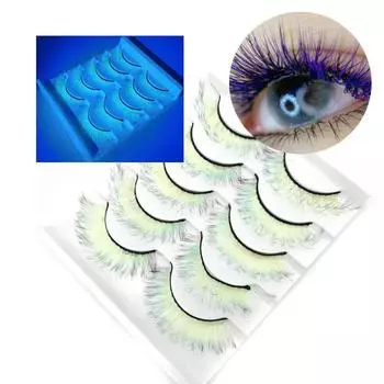 5 пар 3D накладных ресниц, мягкие, удобные в ношении, имитация норки, градиент цвета, красивые накладные ресницы для выступлений 9
