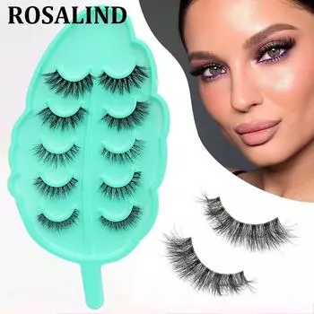 5 пар 3D ресниц накладные ресницы инструменты для макияжа натуральные длинные толстые объемные ресницы красивые пушистые ресницы лисы