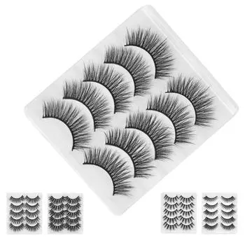 5 пар 6D накладных ресниц ручной работы длинные накладные ресницы упаковка многоразовые ресницы GL704