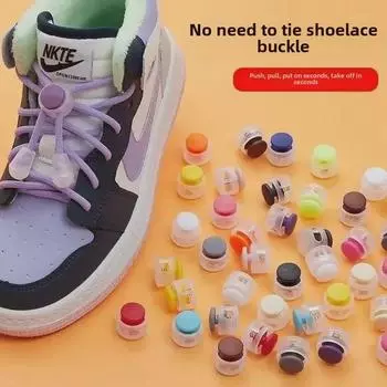5 пар эластичных пряжек для шнурков без завязок для детей – простые застежки-клипсы 1 set - 5 pairs of shoes