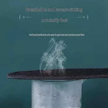 5 пар антибактериальных стельок из бамбукового угля для обуви, дезодорант для растений, спортивные стельки для бега, утолщенная амортизирующая подошва для обуви 35(5 Pairs) чёрный