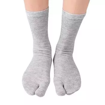 5 пар деловых носков с двумя пальцами из хлопка, нескользящие короткие носки-трубы, носки с разделителем для пальцев ног, для бега чёрный