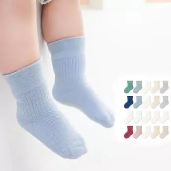 5 пар детских носков, белые, розовые, синие, мягкие дышащие хлопковые носки для маленьких мальчиков и девочек, детские носки для детей 0-1Y