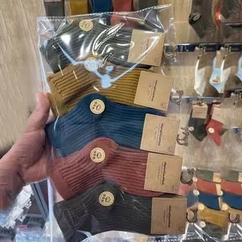 5 пар детских носков для мальчиков и девочек, простые модные однотонные носки до середины икры для детей, весенне-осенние полосатые хлопковые носки для мальчиков и девочек S