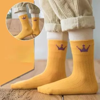 5 пар детских носков, весенне-осенние хлопковые носки высокого качества ярких цветов для девочек и носки для мальчиков, детские носки 1-12 лет 3-5 years old