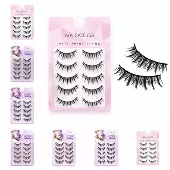 5 пар густых накладных ресниц-кластеров своими руками, густые завитые ресницы для женщин/девушек MF05