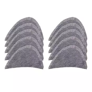 5 пар хлопковых подплечников со вставкой для пришивания подкладки для костюмов 27x14x1.3cm серый