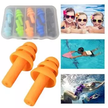 5 пар/компл. беруши многоразовые гибкие в форме рождественской елки для женщин и мужчин защитные мягкие беруши товары для дома