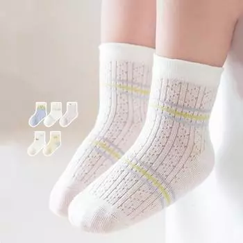 5 пар/комплект детские сетчатые носки для мальчиков и девочек хлопковые с рисунком мягкие тонкие детские носки для малышей аксессуары лето S(0-1y)