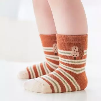 5 пар/комплект детских носков из хлопка, весна-осень, детские носки среднего размера с изображением животных из мультфильмов, милые носки для малышей, девочек и мальчиков XS розовый