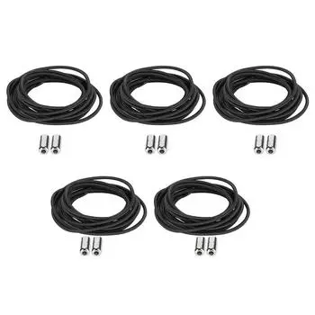 5 пар ленивых шнурков без эластичных завязок для детей и взрослых, универсальные металлические шнурки для кроссовок