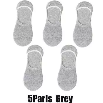 5 пар летних сетчатых женских тонких дышащих полых невидимых носков, силиконовых нескользящих носков, женских носков карамельного цвета One Size