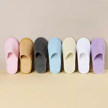 5 пар/лот мужские и женские одноразовые тапочки для гостей отеля хлопковые тапочки для дома путешествия спа тапочки для гостеприимства дешевая обувь One Size