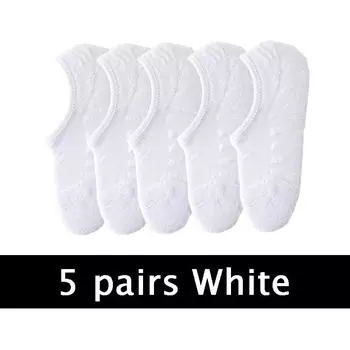 5 пар/лот Мужские носки-лодочки с махровой подошвой Спортивные Потоотводящие Дышащие Силиконовые Противоскользящие Невидимые Носки Весна Лето Новая Мода 35-38