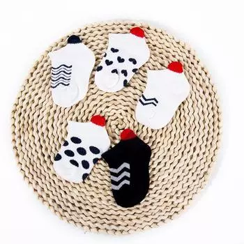 5 пар/лот Новый дизайн Милые Прекрасные Короткие Детские Носки Красное Сердце Волна для Девочек Хлопок Сетка Милые Новорожденные Мальчики Малыши Белые Носки XS 0-12M