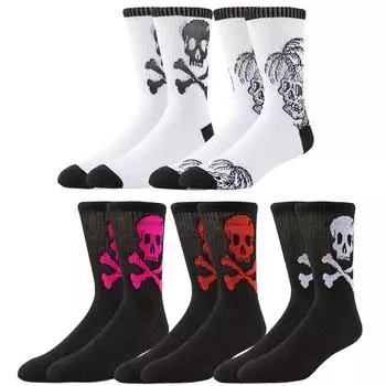 5 пар модных дизайнерских носков для мужчин и женщин, идеально подходящих для уличного стиля хип-хоп и занятий спортом EU37-45 US7-10