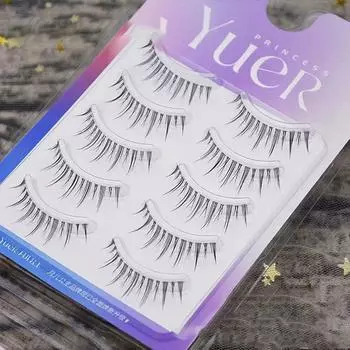 5 пар модных накладных ресниц в стиле манга, натуральные ресницы «Маленький дьявол», мягкие накладные ресницы для девочек 5 pairs