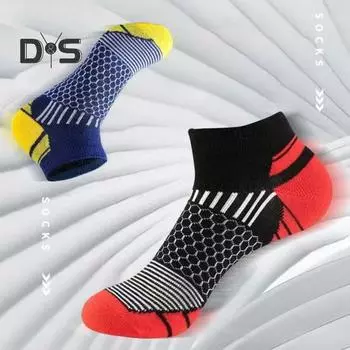 5 пар мужских баскетбольных носков, впитывающих пот, влагоотводящих, дышащих, с низким вырезом, нескользящие, для повседневной носки, для занятий йогой чёрный