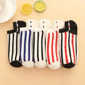 5 пар мужских дышащих и отводящих пот коротких носков-труб, которые не оставят равнодушными невидимые носки-лодочки 5 Pairs белый/чёрный