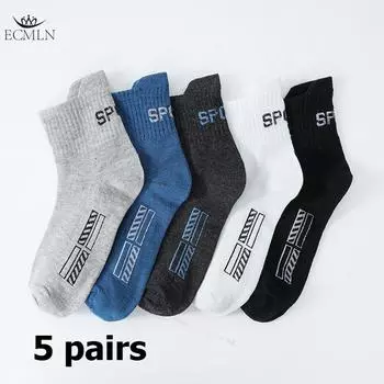 5 пар мужских носков до щиколотки, удобные дышащие спортивные носки для отдыха, дома, путешествий, отдыха на природе EUR38-43