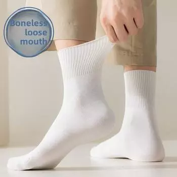 5 пар мужских носков из чистого хлопка, впитывающих пот и дезодорирующих 5 Pairs