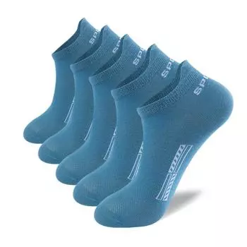 5 пар мужских носков из органического хлопка, летние сетчатые дышащие спортивные носки до щиколотки, спортивные тонкие короткие Sokken, большие размеры EU38-48 EUR37-43 белый