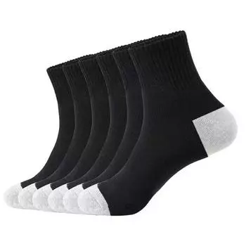 5 пар мужских носков средней длины, впитывающие пот и дезодорирующие спортивные носки, низкие носки с неглубоким горлом, всесезонные мужские носки one size fits all серый