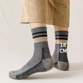 5 пар мужских осенне-зимних утолщенных и пушистых баскетбольных чулок с амортизацией 5 Pairs