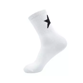 5 пар мужских высоких рабочих носков Pentagram, влагоотводящие спортивные носки one size fits all белый